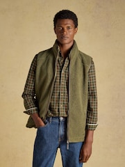 Joules Green Heritage Borg Fleece Gilet - Image 8 of 11