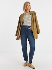 JD Williams Elasticated Waist Tapered Jeans - Imagen 3 de 4