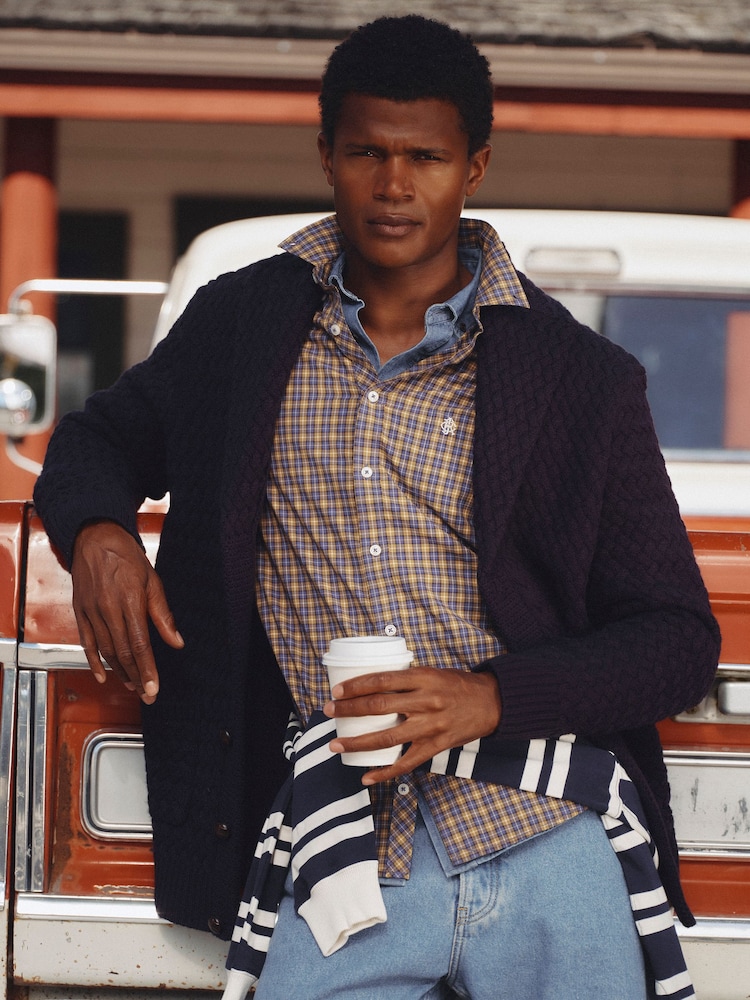 Joules Shawl Neck Knitted Cardigan - Imagen 1 de 8