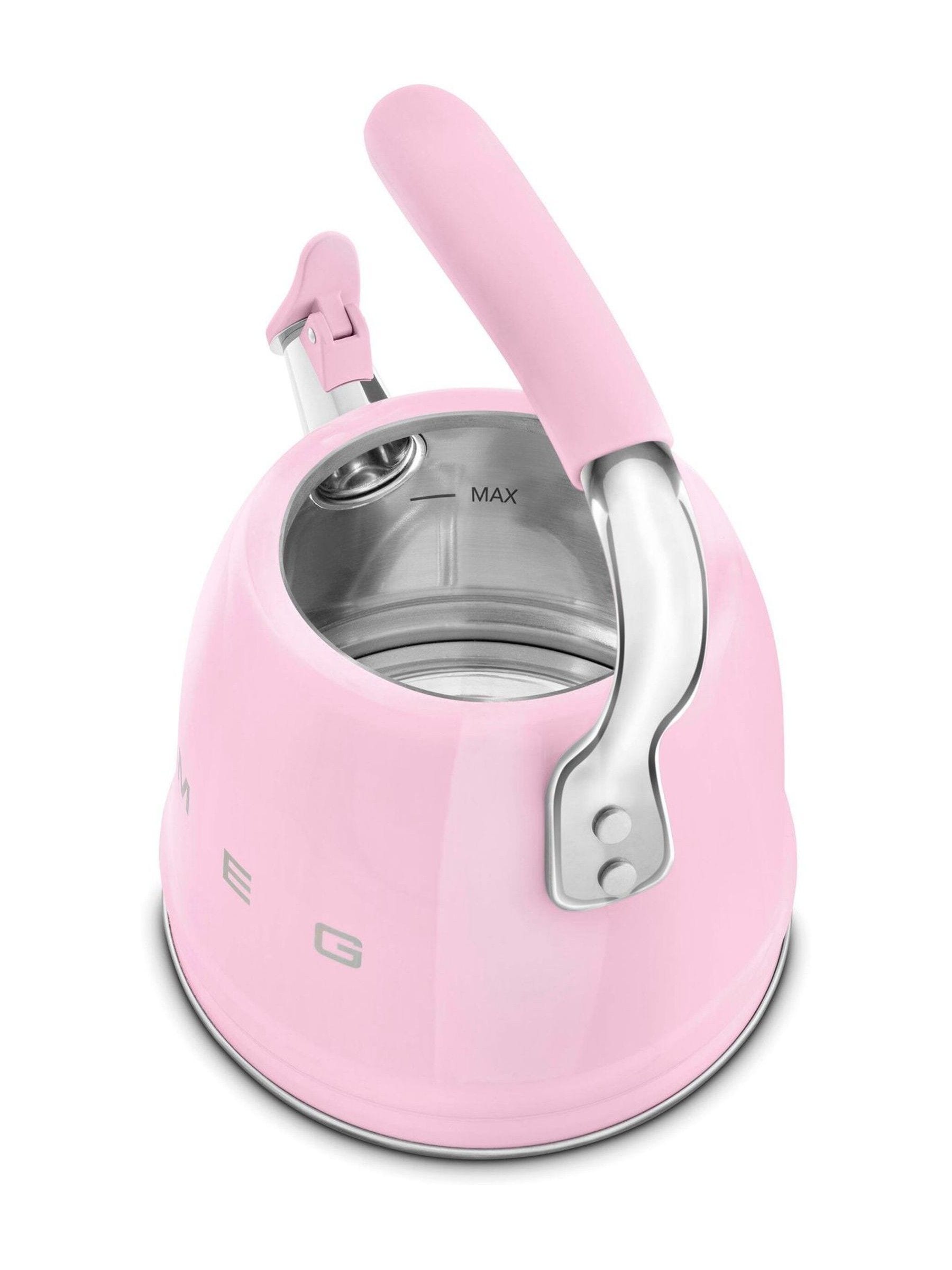Smeg Whistling Kettle In Pink Medium - Image 7