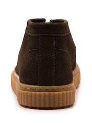 Off The Hook Brown Bolan Suede Leather Lace Up Casual Ankle Boots - Image 5 of 6