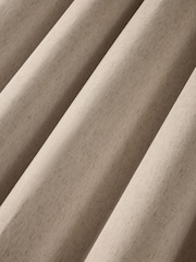 Natural Linen Look Blackout/Thermal Eyelet Curtains - Image 6 of 7