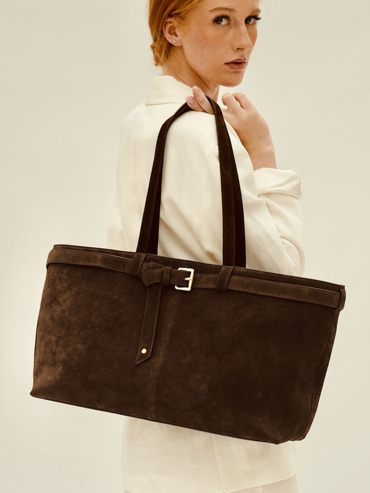 Apatchy Chocolate The Esme Suede Bag - Image 6 of 6 Apatchy Chocolate The Esme Suede Bag - Image 6 of 6