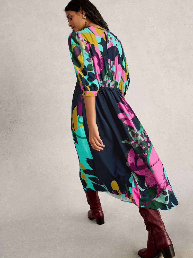 White Stuff Pink Lucy Midi Dress - Image 2 of 6 White Stuff Pink Lucy Midi Dress - Image 2 of 6