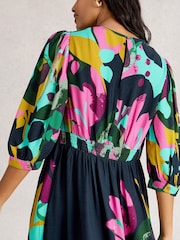 White Stuff Pink Lucy Midi Dress - Image 4 of 6