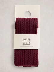 White Stuff Purple Patty Pattern Tights - Image 2 of 2