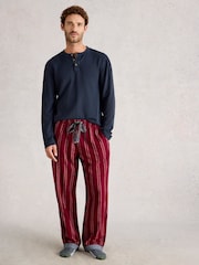 White Stuff Purple Moorland Flannel Pyjamas Trousers - Image 1 of 6