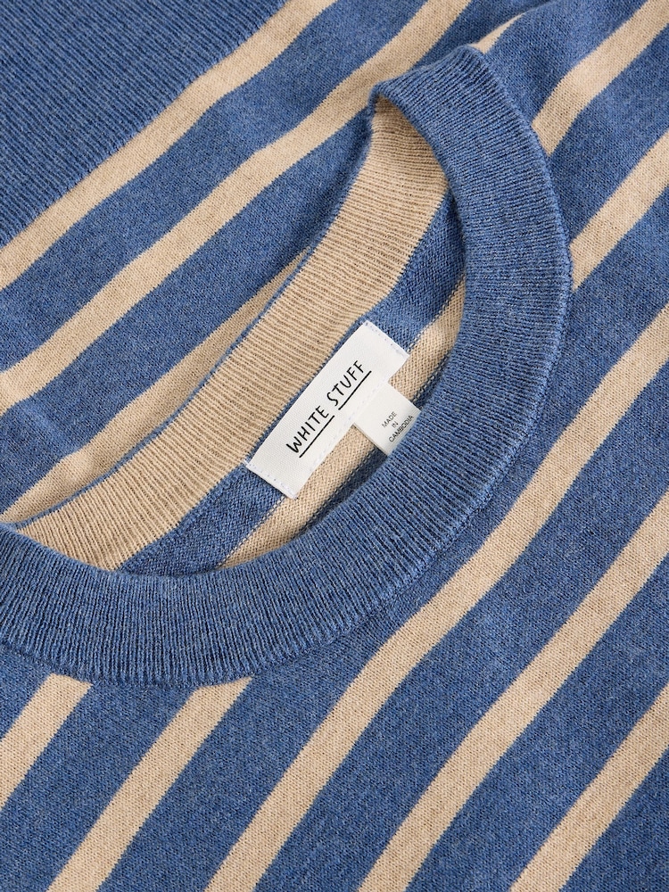 White Stuff Blue Katie Stripe Jumper - Image 6 of 6 White Stuff Blue Katie Stripe Jumper - Image 6 of 6