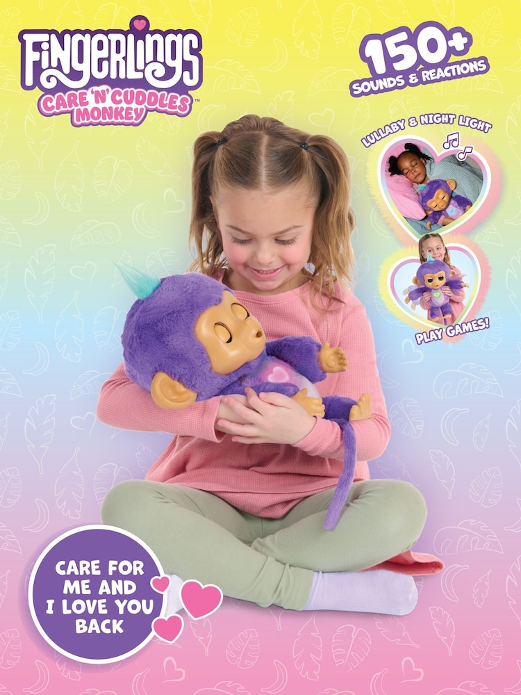 Fingerlings Care N Cuddle Monkey - Image 6 of 6 Fingerlings Care N Cuddle Monkey - Image 6 of 6