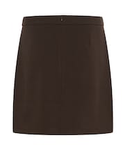 Kaffe Merle Button Mini Brown Skirt - Image 6 of 6