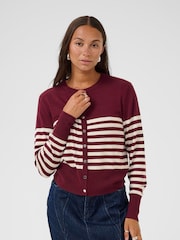 Kaffe Red KAlizza Cardigan V-Neck Style - Image 1 of 6