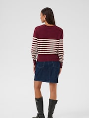 Kaffe Red KAlizza Cardigan V-Neck Style - Image 2 of 6