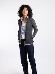 Weird Fish Black Ariana Full Zip Grid Fleece - Image 3 of 7