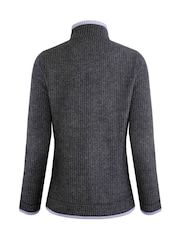 Weird Fish Black Ariana Full Zip Grid Fleece - Image 7 of 7