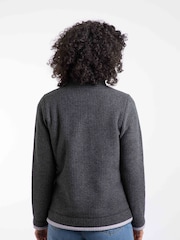 Weird Fish Black Beye Quarter  Zip Grid Fleece - Image 2 of 7
