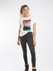 Weird Fish Green Lilianne  High Waisted Leggings - Image 1 of 7