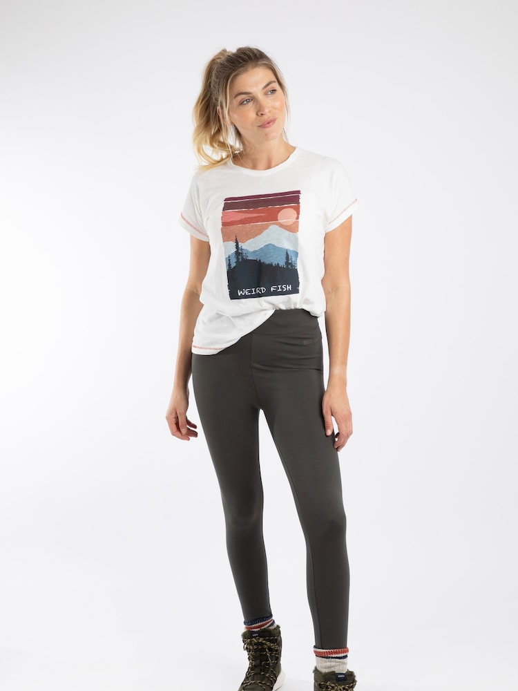 Weird Fish Green Lilianne  High Waisted Leggings - Image 1 of 7