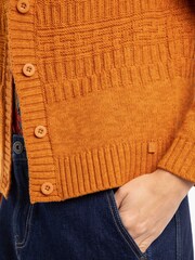 Weird Fish Brown Amiens Mixed Stitch Cardigan - Image 5 of 5