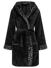 Ann Summers Black Signature Sparkle Fluffy Robe - Image 6 of 6