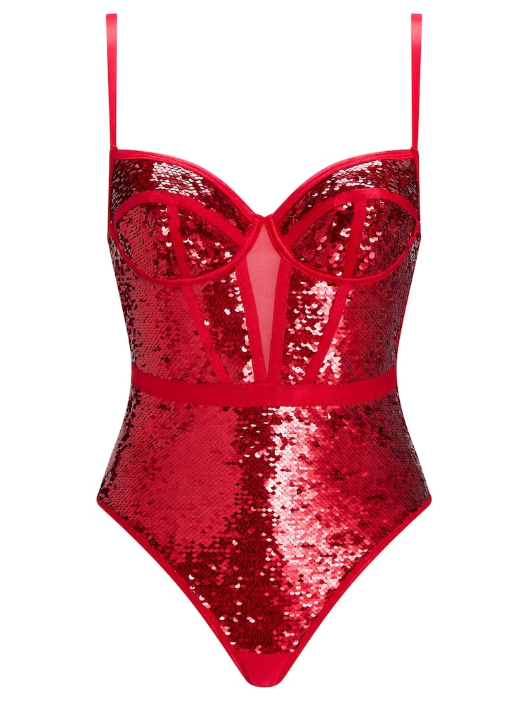Ann Summers Red Sultry Soiree Sequin Body - Image 5 of 5 Ann Summers Red Sultry Soiree Sequin Body - Image 5 of 5