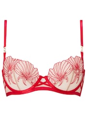 Ann Summers Bright Red Non Pad Balcony Desiring Decadence Balcony Bra - Image 7 of 7