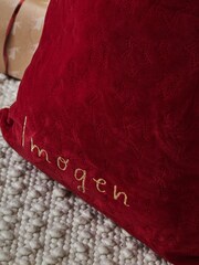 Personalised Name Red Velvet Gift Sack by My 1st Years - Image 2 of 3