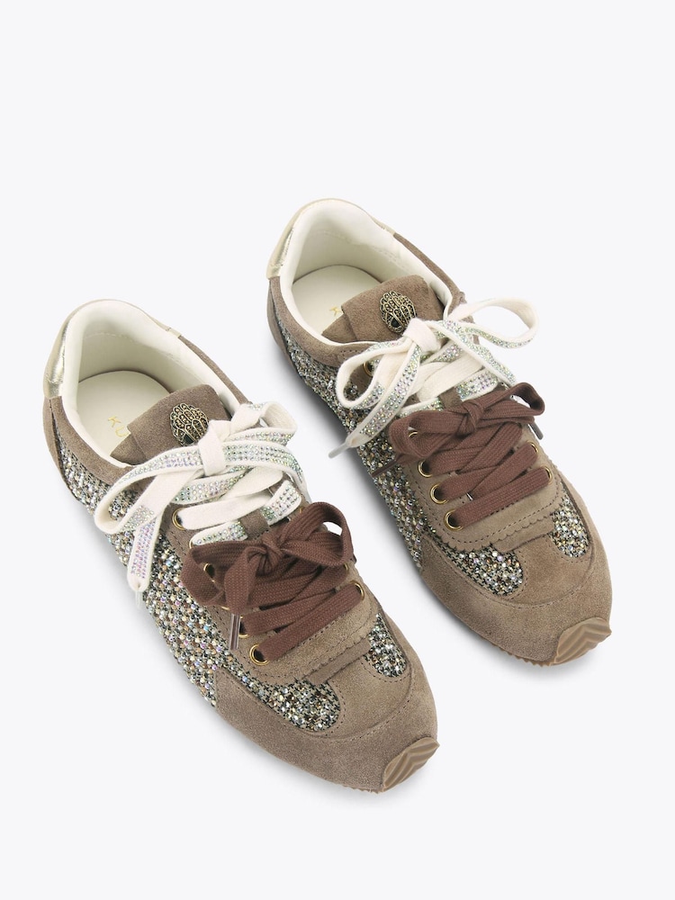Kurt Geiger London Dark Brown Islington Trainers - Image 2 of 4