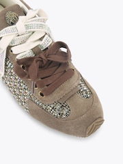 Kurt Geiger London Dark Brown Islington Trainers - Image 4 of 4
