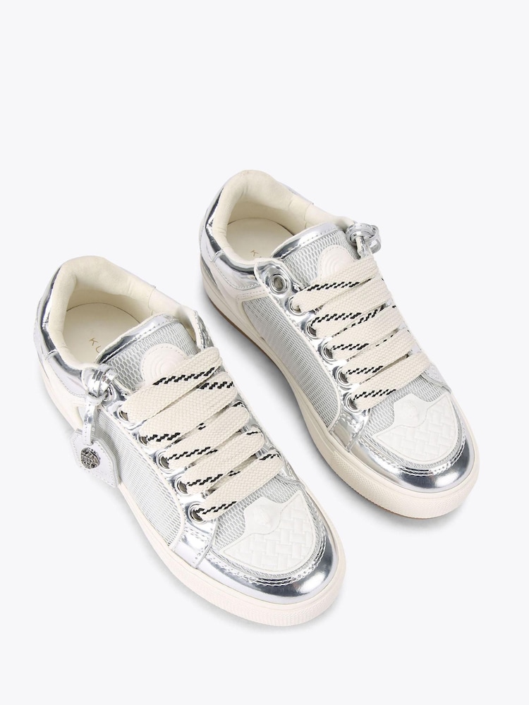 Kurt Geiger London Pink Southbank Tag Trainers - Image 2 of 4