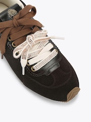 Kurt Geiger London Dark Brown Islington Trainers - Image 4 of 4