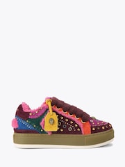 Kurt Geiger London Pink Southbank Tag Trainers - Image 1 of 4