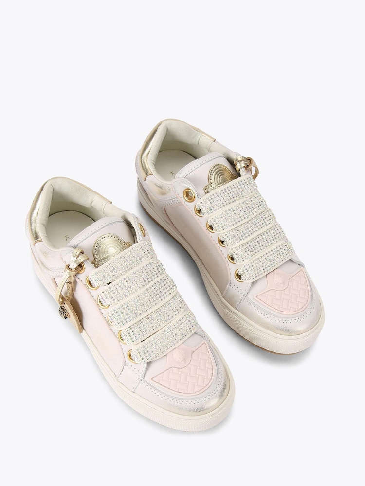Kurt Geiger London Pink Southbank Tag Trainers - Image 2 of 4