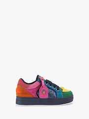 Kurt Geiger London Blue Junior Mini Southbank Tag Trainers - Image 1 of 4