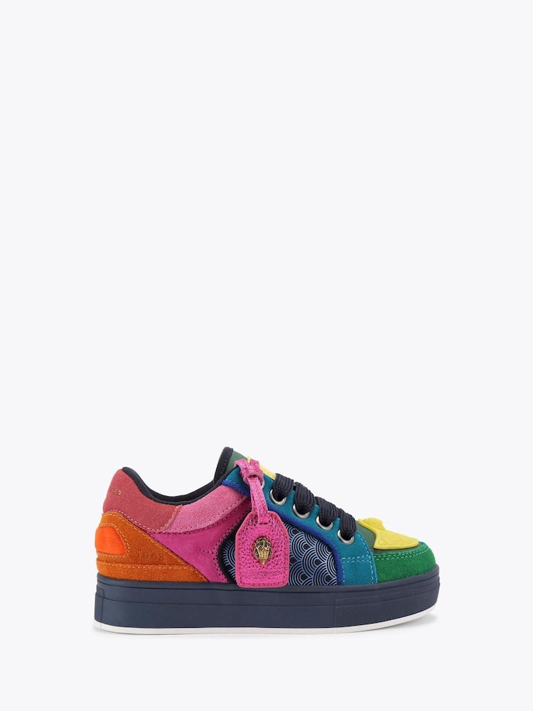 Kurt Geiger London Blue Junior Mini Southbank Tag Trainers - Image 1 of 4