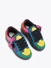 Kurt Geiger London Blue Junior Mini Southbank Tag Trainers - Image 2 of 4