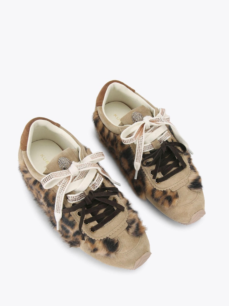 Kurt Geiger London Dark Brown Islington Trainers - Image 2 of 4