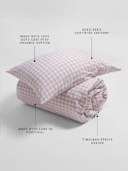 Secret Linen Store Vintage Rose Harriet Gingham Duvet Cover - Image 4 of 4