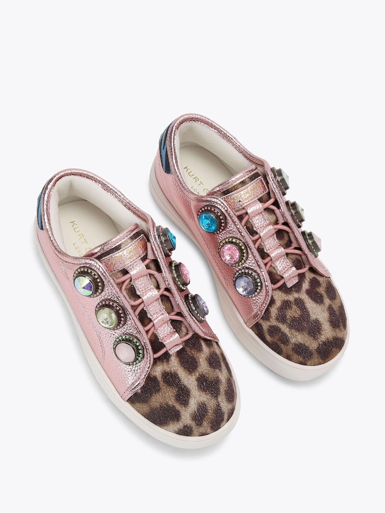 Kurt Geiger London Pink Junior Mini Laney Octavia Trainers - Image 2 of 4 Kurt Geiger London Pink Junior Mini Laney Octavia Trainers - Image 2 of 4