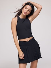 OSIA Black Pleated Tennis Skirt with Built in Shorts - Image 1 of 4