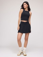 OSIA Black Pleated Tennis Skirt with Built in Shorts - Image 3 of 4