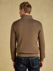 Joules Hillside Brown Knitted Cardigan - Image 2 of 7