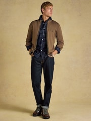 Joules Hillside Brown Knitted Cardigan - Image 5 of 7