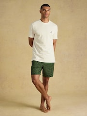 Joules Dozer Green & Ecru Short Pyjama Set - Image 1 of 13