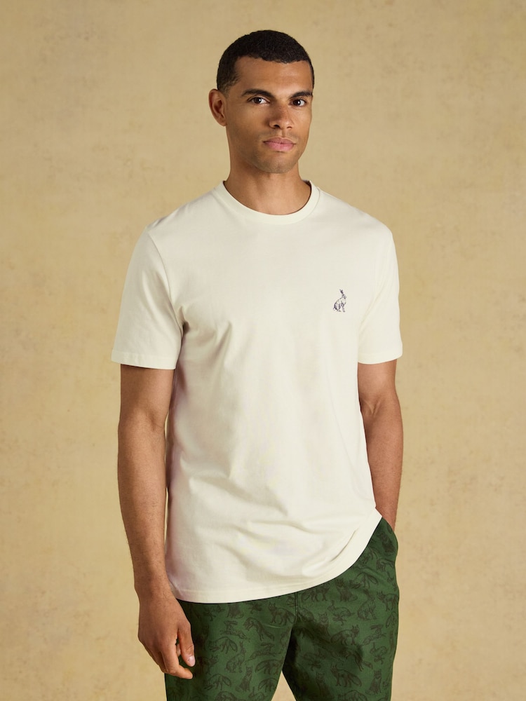 Joules Dozer Green & Ecru Short Pyjama Set - Image 2 of 13 Joules Dozer Green & Ecru Short Pyjama Set - Image 2 of 13