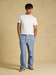Joules Blue Flannel Pyjama Bottoms - Image 3 of 7