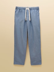 Joules Blue Flannel Pyjama Bottoms - Image 7 of 7