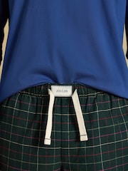 Жасыл - Joules Flannel Pyjama Bottoms - 6суретінің 4 суреті