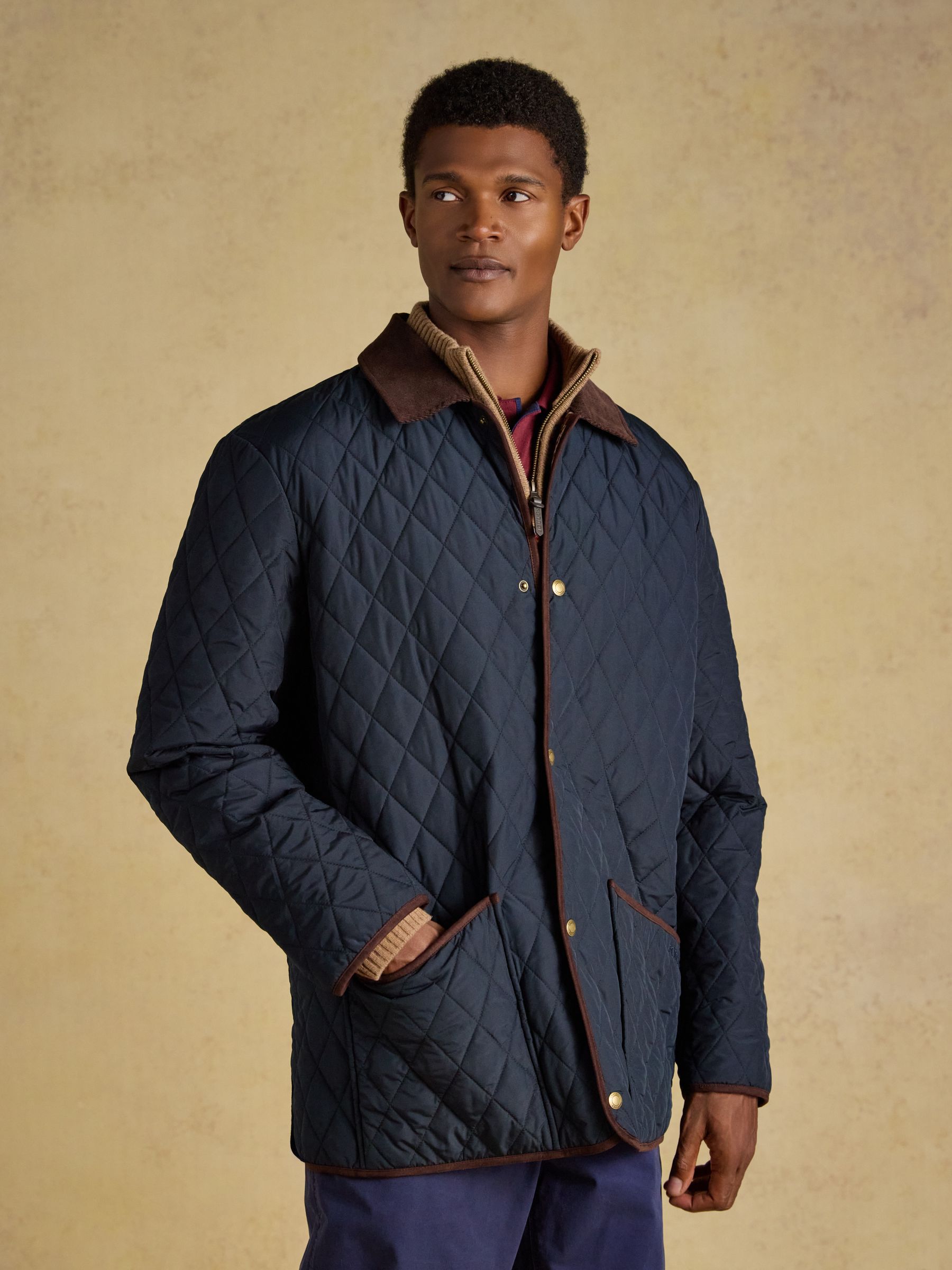Joules Men's Navy Quilted Jacket