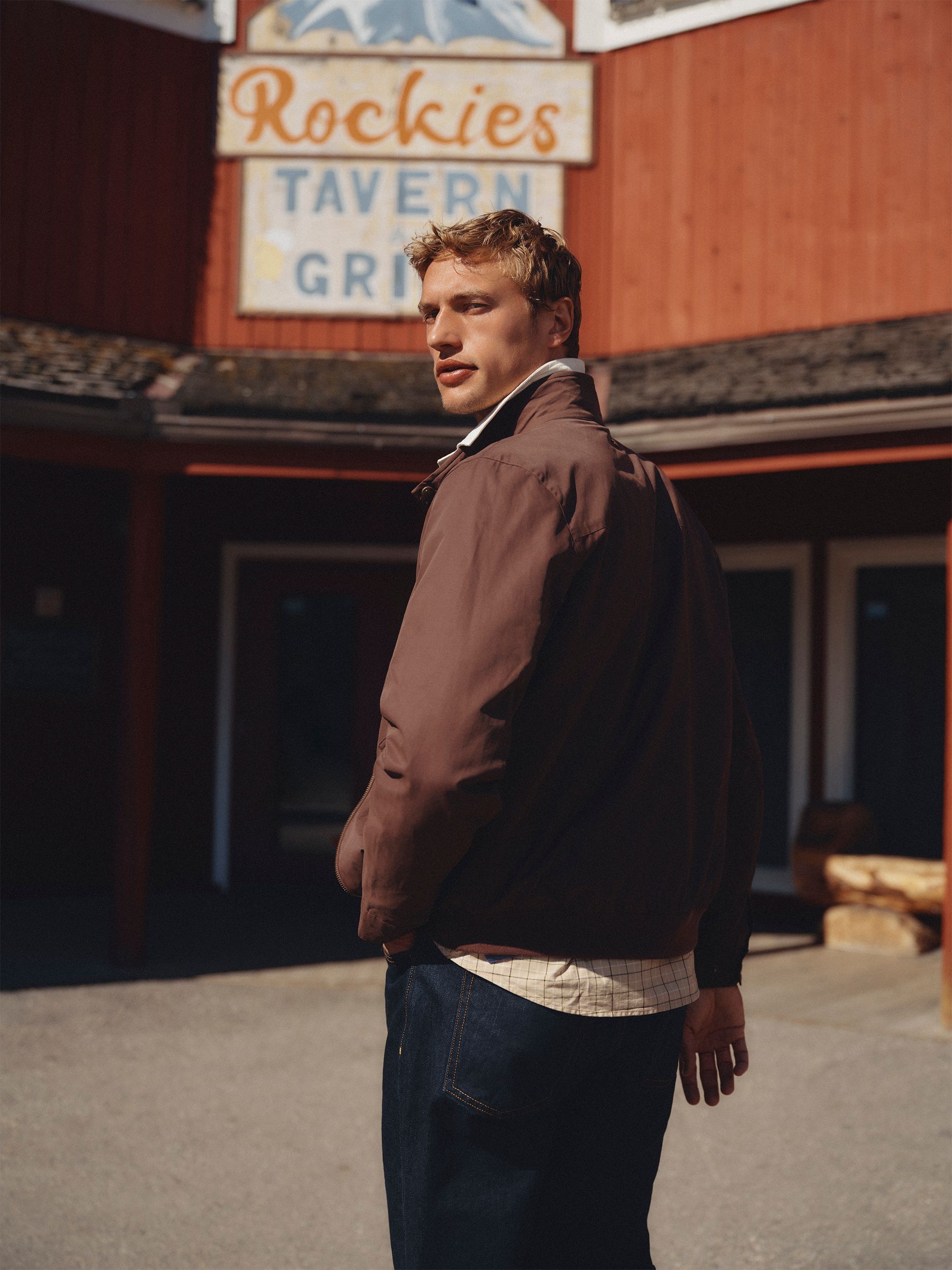 Buy Joules Brown Harrington Jacket from Next Canada