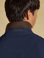 Joules Navy Long Sleeve Cotton Pique Polo Shirt - Image 7 of 8